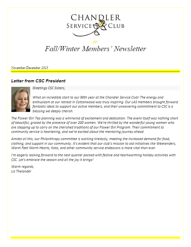 CSC Newsletter